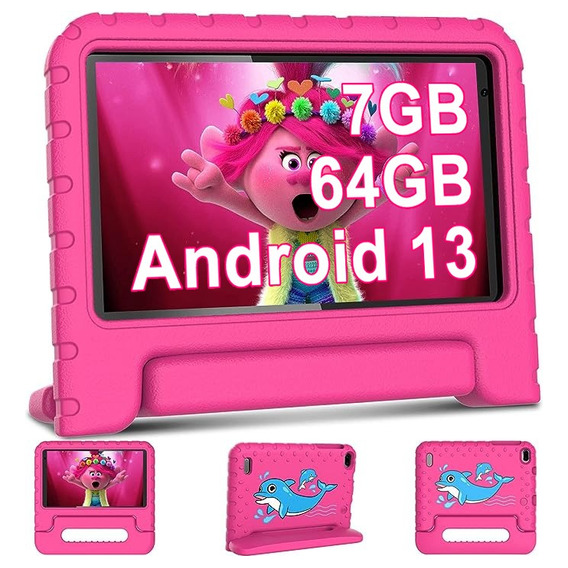 tablet niña  Aocwei X300 7" 64GB rosa y 7GB de memoria RAM