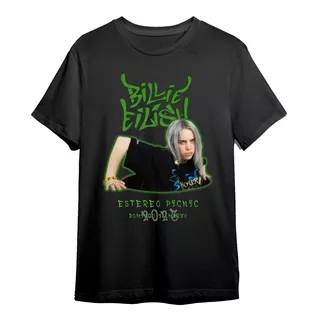 Camiseta Dtf Billie Eilish Estereo Picnic 2023 
