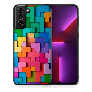 Funda Galaxy S10e Tetris De Colores Tpu/aluminio Uso Rudo