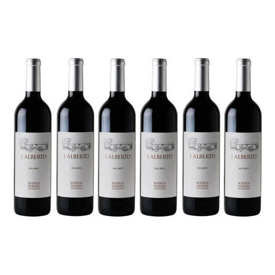 Caja X6 Vinos J. Alberto Malbec - Bodega Noemia. Patagonia