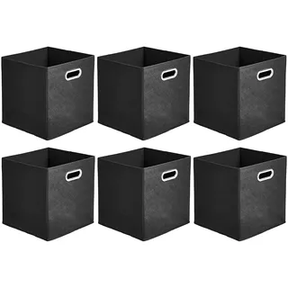 Set 6 Cajas Asas Organizadoras De Tela Plegables Cubos