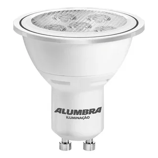 Lâmpada Dicroica Led Mr16 7w Gu10 Branco Frio Marca Alumbra