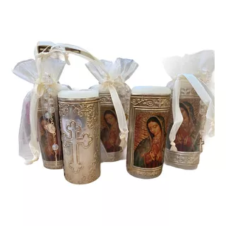 Recuerdos Velitas Velas Virgen De Guadalupe Misterio 12 Pz