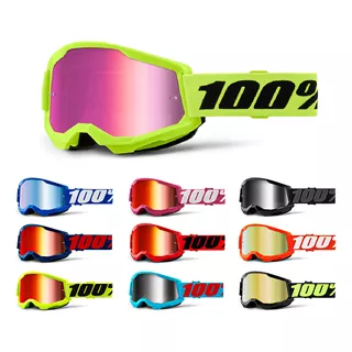 Oculos 100% Strata 2 Lente Espelhada Motocross Trilha Enduro