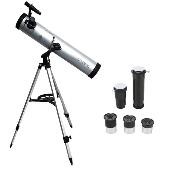 Telescopio Refractor Gadnic 700×76 Con Trípode Zoom 525x