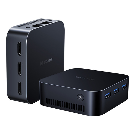 Mini PC Blackview MP80 con Windows 11 , Intel Alder Lake N95, placa gráfica Intel® UHD Graphics, memoria RAM de 16GB y capacidad de almacenamiento de 512GB - 12V color negro