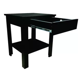 Mesa De Canto Com Compartimento Secreto Em Mdf 18mm Preto