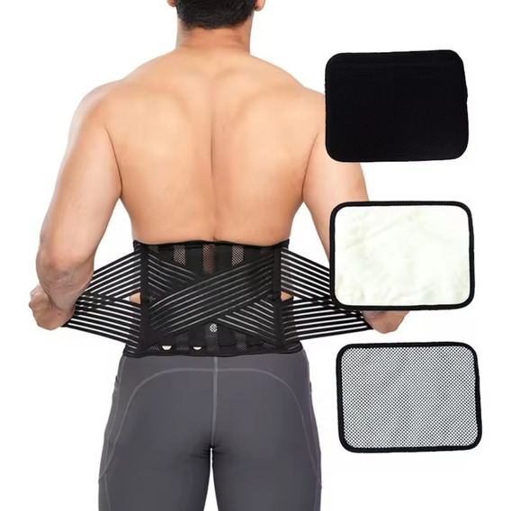 Faja Lumbar Y 3 Almohadillas Hot/warm/cold | Hombre Y Mujer 