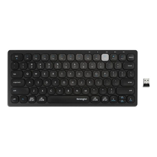 Teclado Inalámbrico Bluetooth Compacto 3 Conexiones Negro