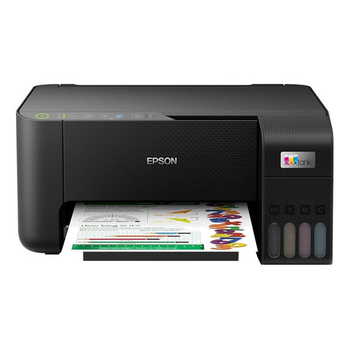 Impresora a color multifunción Epson EcoTank L3250 con wifi negra 220V