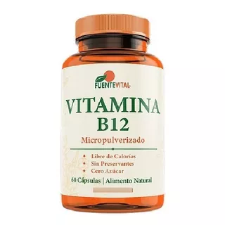 Vitamina B12 60 Cápsulas Vegetales