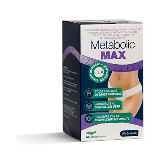 Metabolic Max Reduce Grasa Corporal X 60 Caps. Blandas