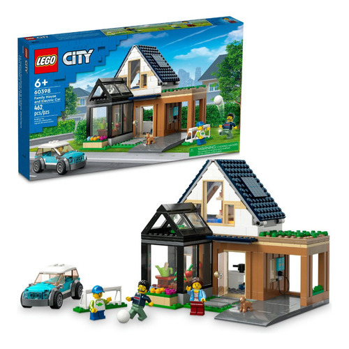 Kit Lego City 60398 Casa Familiar Y Auto Eléctrico 462 Pz