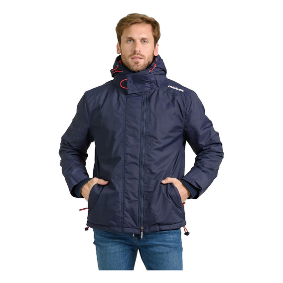 Campera Nailon Polar Capucha Hombre Mistral Abrigo Moda