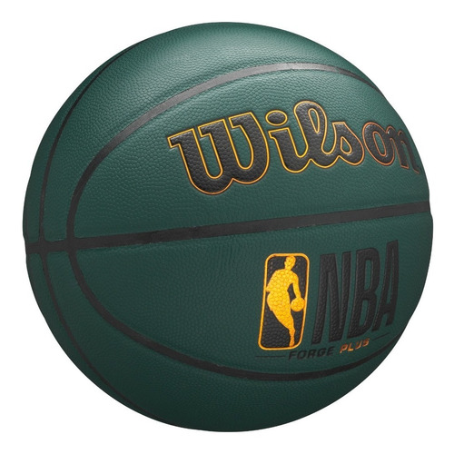 Balón Basketball Baloncesto Wilson Forge Plus Nba #7 Color Verde oscuro