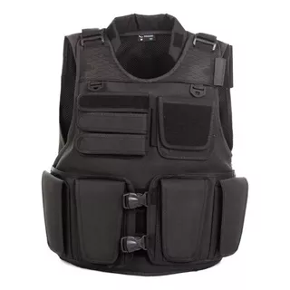 Chaleco Tactico Tactical S.i Porta Placas Multi Bolsillos