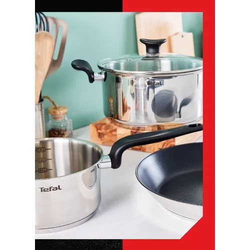 Sarten Tefal 24cm Simple Primary E3080404 Acero Inoxidable