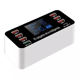 Carregador Inteligente Profissional Usb Fast Charger 8 Porta