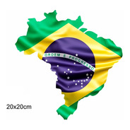 4und Adesivo Bandeira Carro Brasil Bolsonaro 20x20 Patriota