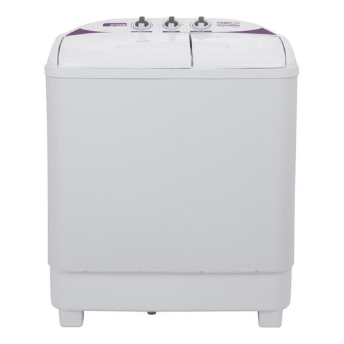 Máquina de lavar semi-automática Praxis Twin Tub inverter branca 4.1kg 220 V