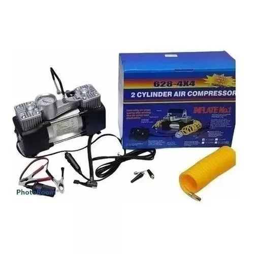 MINI Compresor Aire Auto 628-4x4 2 Cilindros 12v