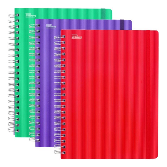 Cuaderno Libreta Profesional Pasta Dura 200 Hojas 3 Pack