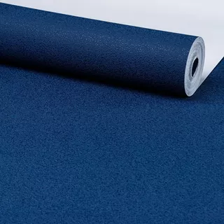Papel De Parede Lavável Texturizado 3d Grafiato Azul + Cola
