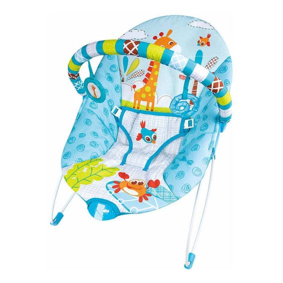 Silla mecedora para bebé Prinsel 8512 celeste