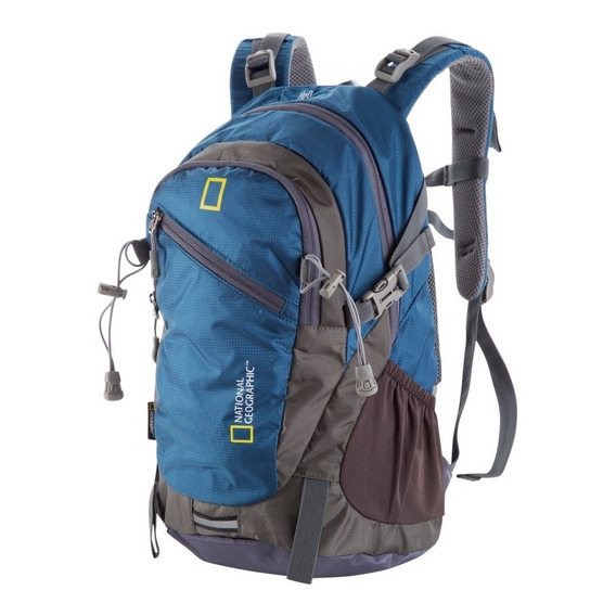 Mochila Natgeo Nepal 20 Lt. Azul  Cubre Mochila Waterproof