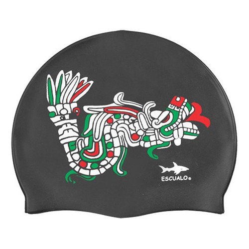 Gorra Natacion Adulto Modelo Quetzal 3 - Escualo Color Negro Talla Unitalla Diseño De La Tela Silicon