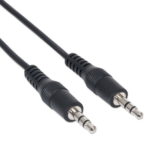 Cable Auxiliar Audio Macho Plug 3,5 1.8m Manhattan Backup