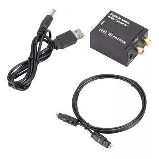 Convertidor Audio Óptico Digital A Rca Analogico + Cable