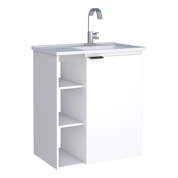 Mueble Para Baño En Madera Hortensia Blanco 102452