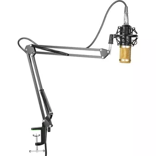 Kit Micrófono Condensador + Brazo Flexible Tijera Streaming