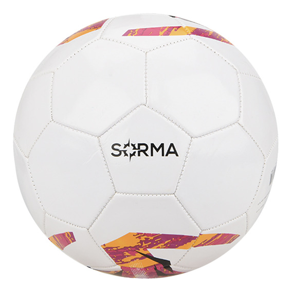 Pelota Fútbol Sorma Básica N5 En Blanco Y Rojo | Stock Cente