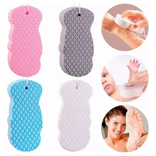 4pzs Esponja De Exfoliante Supersuave Accesorios De Baño Color Con 4 colores