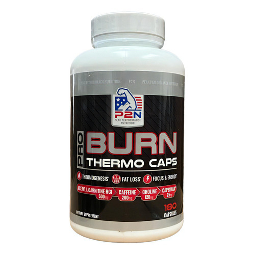 Thermogénico Pro Burn Thermo P2n Pérdida De Grasa 180 Caps Sabor Sin Sabor