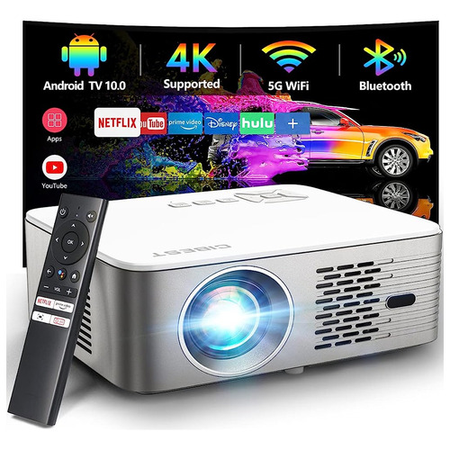 Soporte 4k Android Tv 10.0 Proyector 5g Wifi Bluetooth Nativ