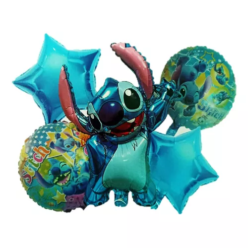 Lilo and Stitch - Globos de película de aluminio para fiestas, decoraciones  de fiesta de cumpleaños (10 unidades, azul)