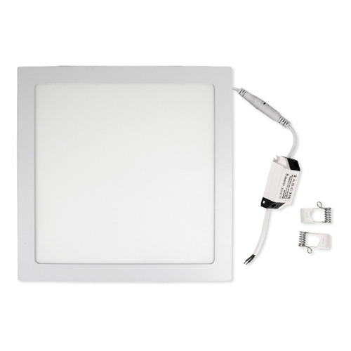 Plafon Led 24w Techo Embutir Lampara Cuadrado Color Luz Fria