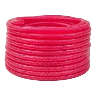 Manguera Presion Aire Agua 12mm 1/2 Rollo X 25 Mts Compresor Color Rojo