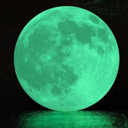 Lua Grande Adesivo 20cm Fluorescente Decoração Frete  Barato