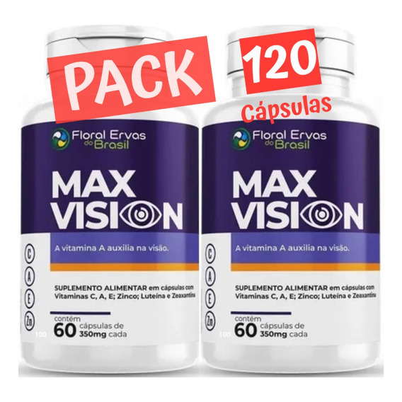 Pack X 2 Max Vision Luteina Zeaxantina 120 Cápsulas