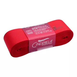 Fita De Gorgurão Cinderela Laços Artesanato 38mm 10m Cores Cor 008 Vermelho