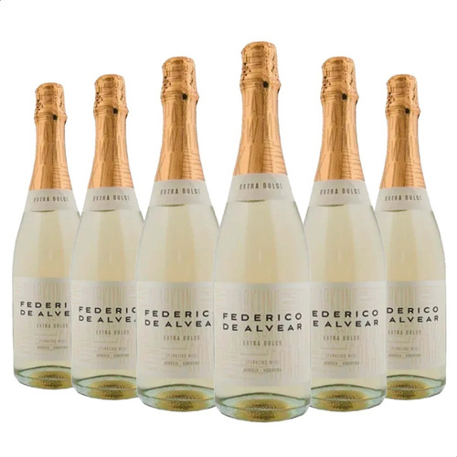 Champagne Espumante Federico Alvear Extra Dulce 750m Pack X6