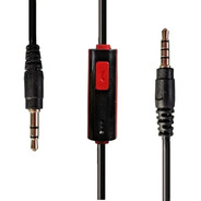 Cable Auxiliar Plug 3.5 Con Micrófono Manos Libres 1.20 Mts