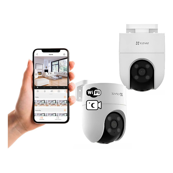 Combo X2 Camara Ezviz H8c 360 Full Hd Exterior Wifi Pcreg