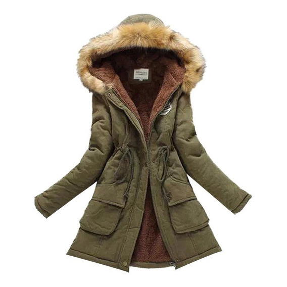 Parka Mujer Con Capucha Casaca Abrigo Moda Coreana Saco