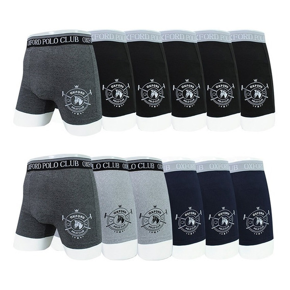 Set 12 Pcs Boxer Caballero Oxford Polo Club Original Opn-008