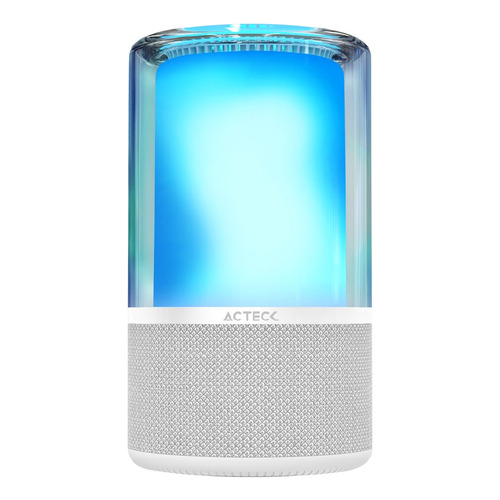 Bocina Portátil de ambientación |Glee Pure AP70 | Bluetooth 5.2 + 40W + Alimentación Tipo-C- Iluminación de Efectos Batería Recargable Li-Ion de 8hrs Elite Series Blanco
